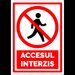 Indicator de securitate pentru accesul interzis